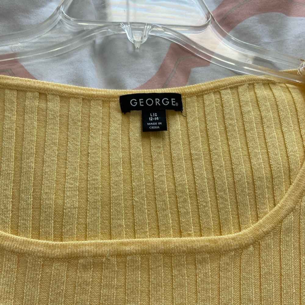 Yellow Short Sleeve - Ribbed - Picture 2 of 2